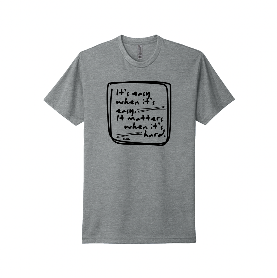 It's easy when it's easy. It matters when it's hard. – High Art Collective